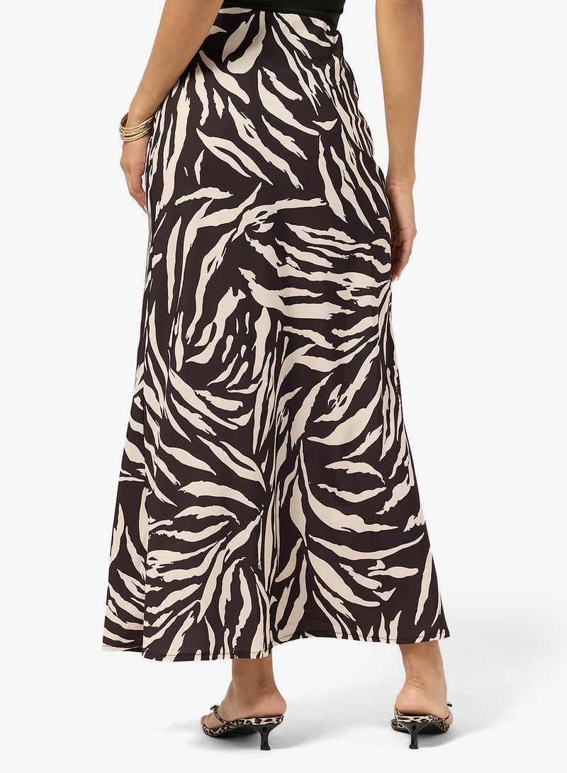 Ginger Animal Print Column Skirt - Image 2
